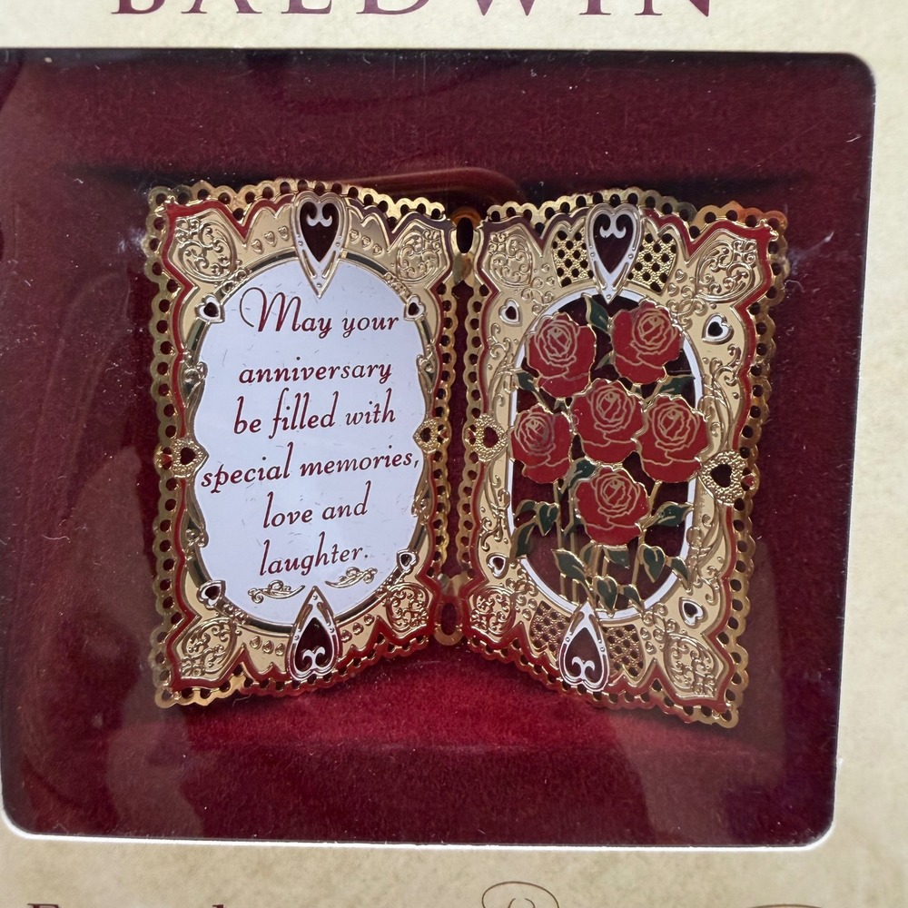 Baldwin Everyday Expressions Anniversary Ornament New - Picture 2 of 5